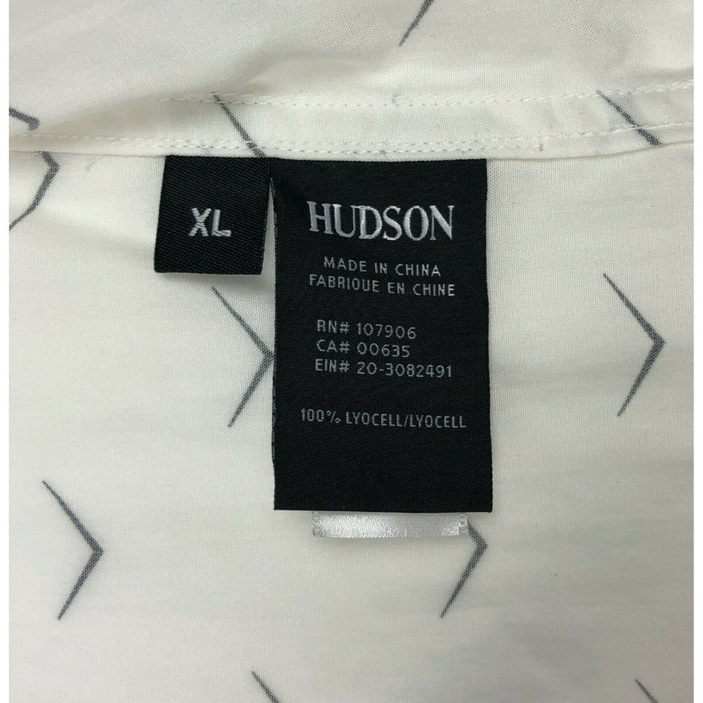Hudson Camp Collar Printed Short Sleeve Button Up - Picture 10 of 11